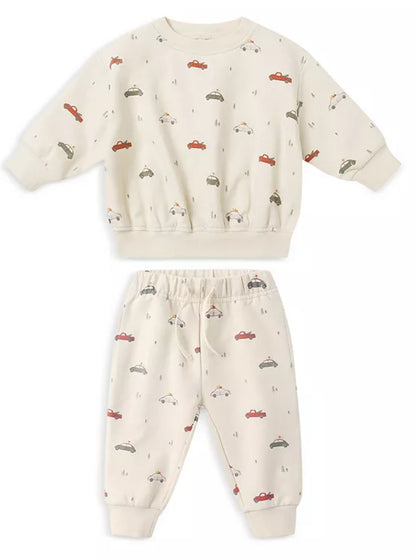 Relaxed Fleece Sweatshirt- Cars