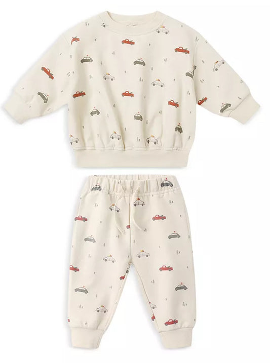 Relaxed Fleece Sweatpants- Cars