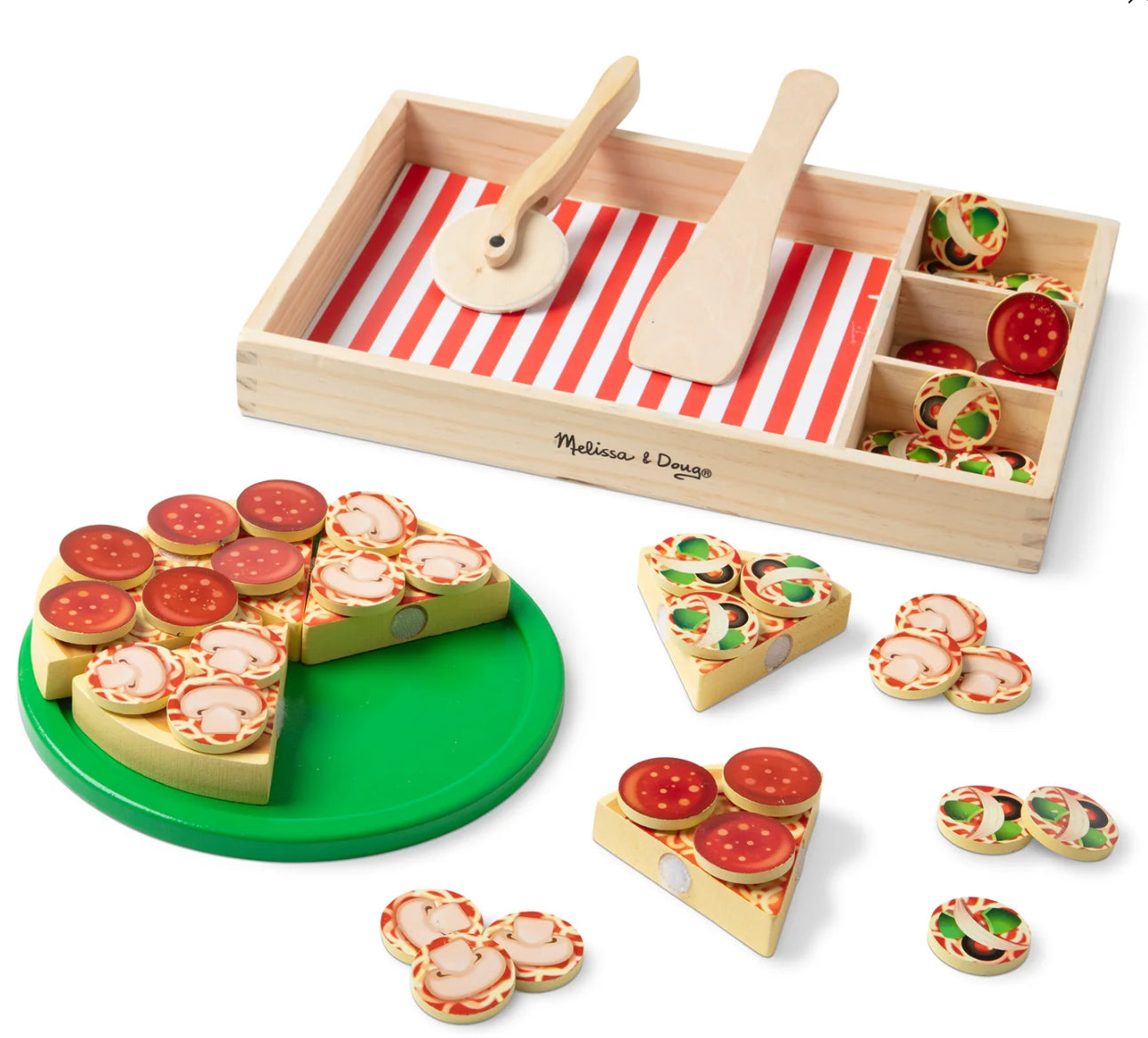 Wooden Pizza Party Play Set