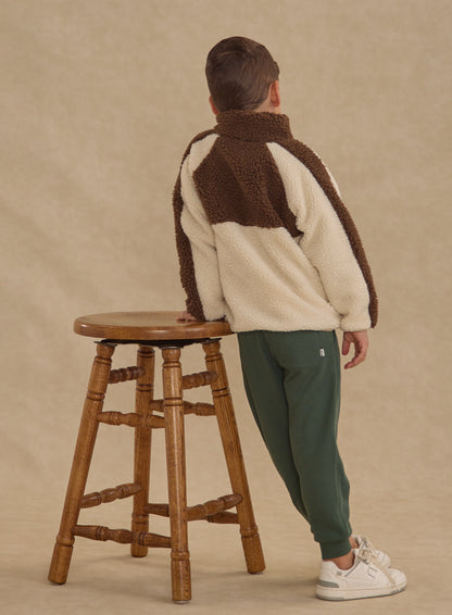 Sherpa Trails Jacket- Brown Color Block
