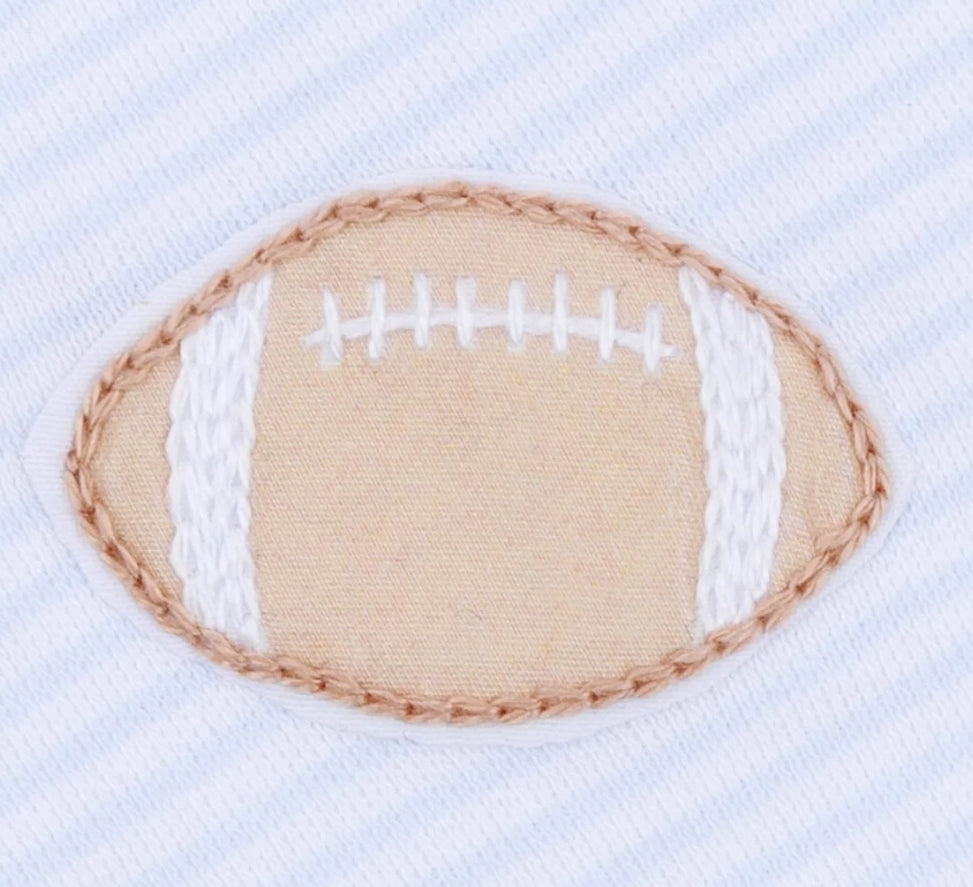 Touchdown Cutie Embroidered Diaper Cover Set