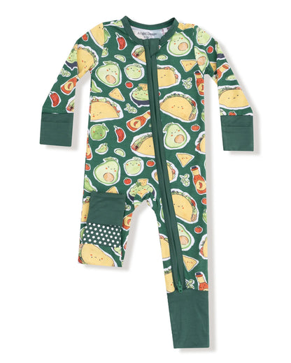 Happy Tacos- 2 Way Zipper Footie