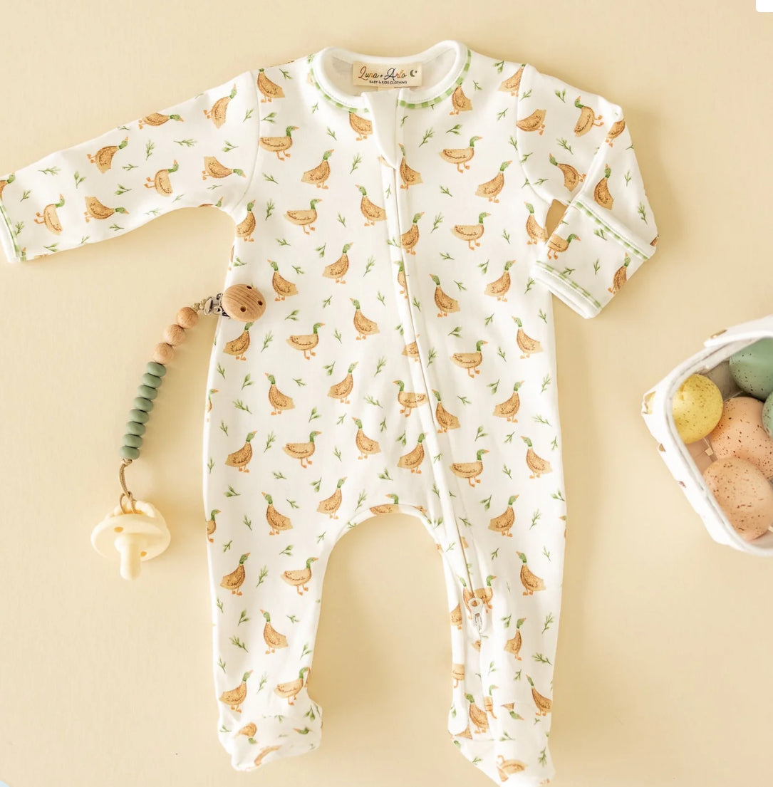 Meadowland Mallards Zipper Footie