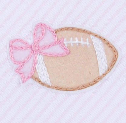 Touchdown Cutie Embroidered Flutter Sleeve Bubble