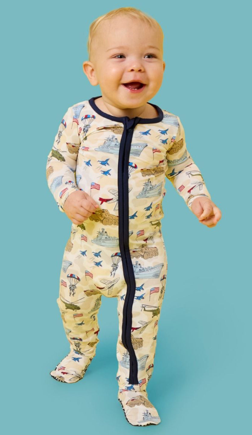 Freedom Camo One Piece Footie Pajamas