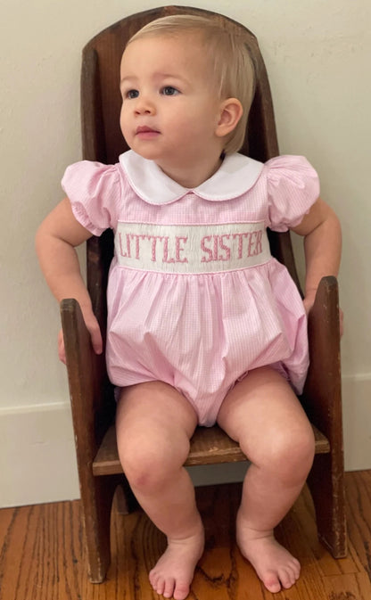 Little Sister Smocked Bubble