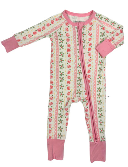 Meadow Dreams- Zipper Footie Pajamas