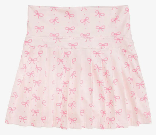 Pink Bow Athletic Skort