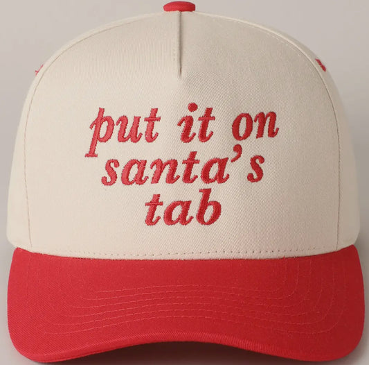 Put it on Santa’s Tab Embroidered Hat