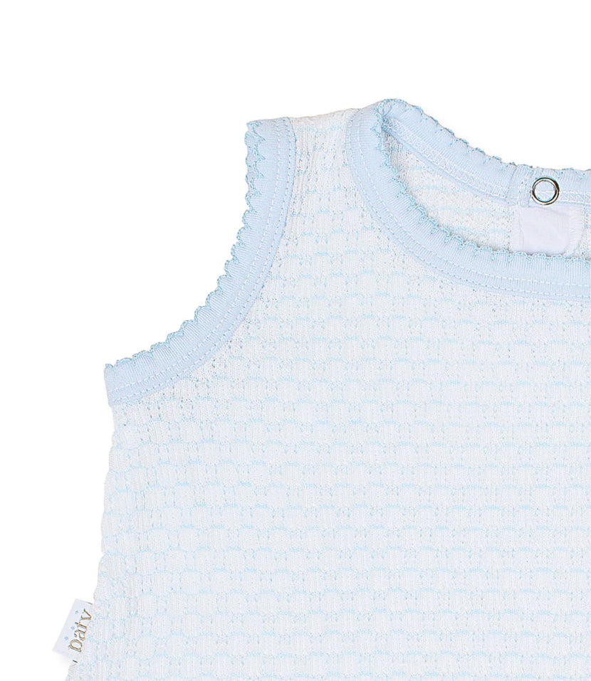 Knit 2 Piece Sleeveless Diaper Set Without Bow