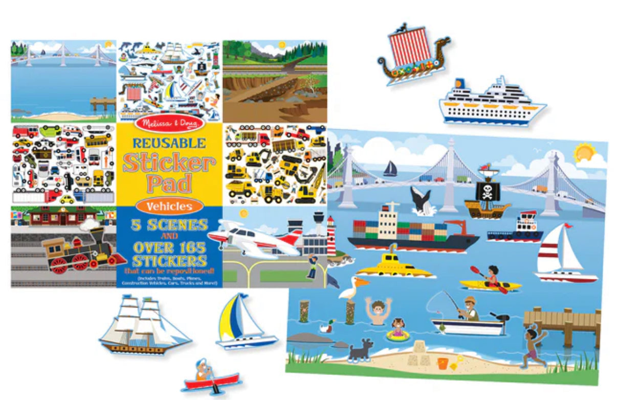 Reusable Sticker Pad- Vehicles