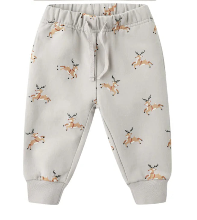 Relaxed Fleece Sweatpant- Reindeer