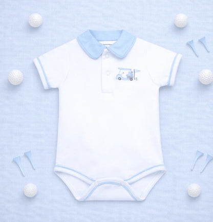 Little Golfer Collared Bodysuit