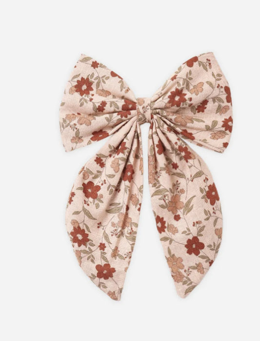 Oversized Bow- Pink Floral