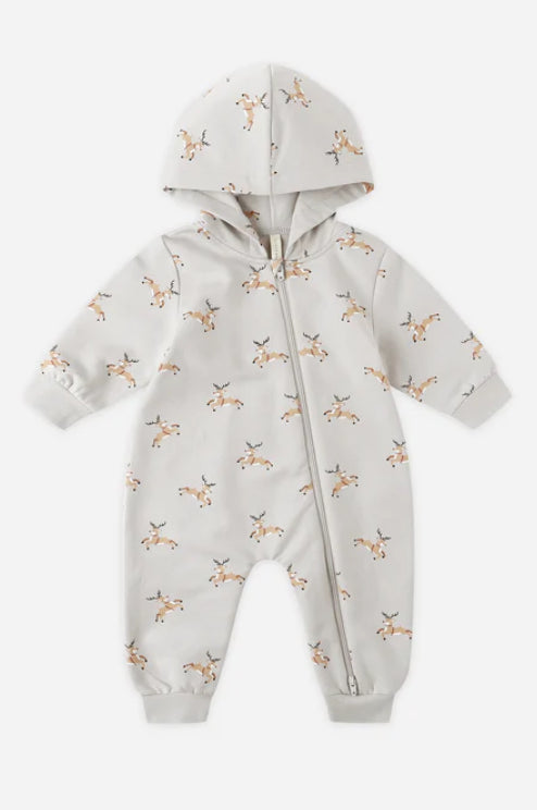 Hooded Jumpsuit- Reindeer