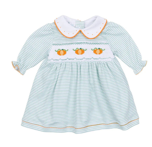 Lil Pumpkin Smocked Dress
