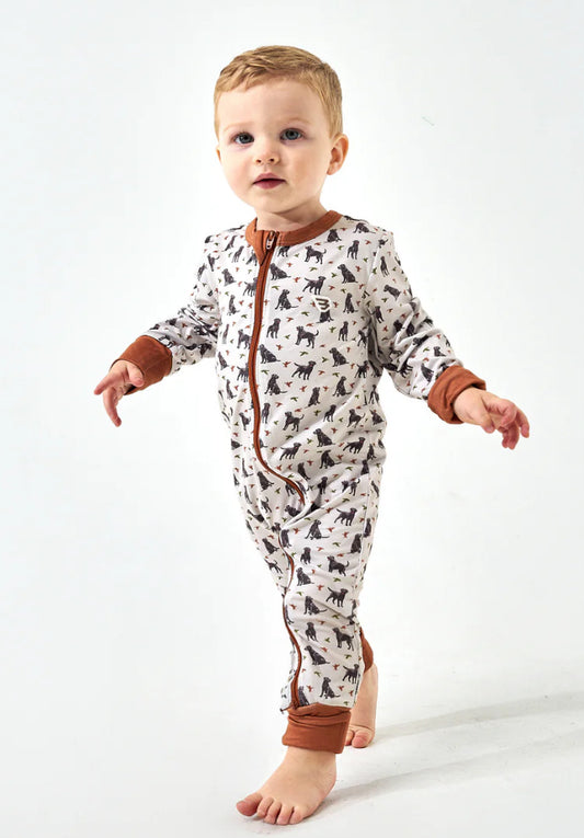 Baby Zip Up- Ducks and Dogs