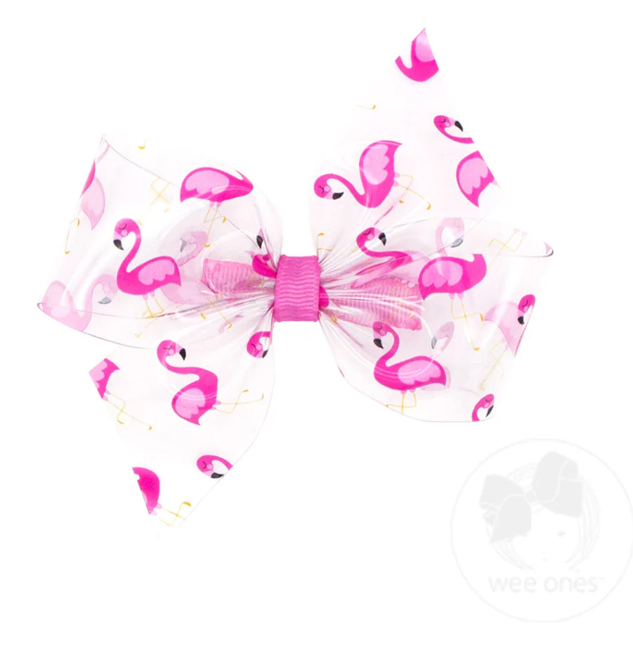 Medium Wee Splash Printed 2-Loop Swim Bow