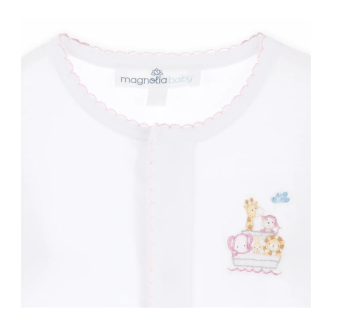 Noah’s Ark Footie- Pink