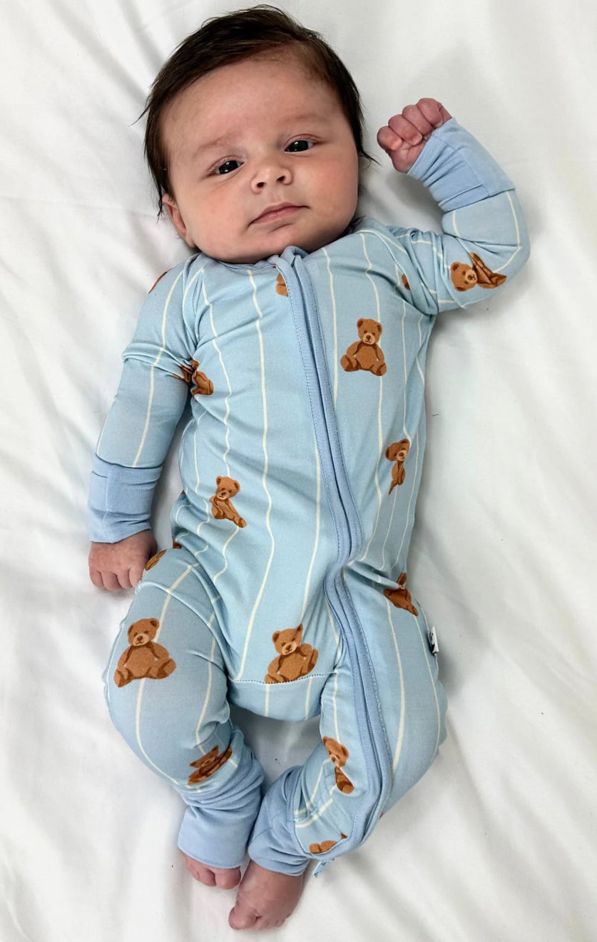 Cozy Cub- Zipper Footie Pajamas