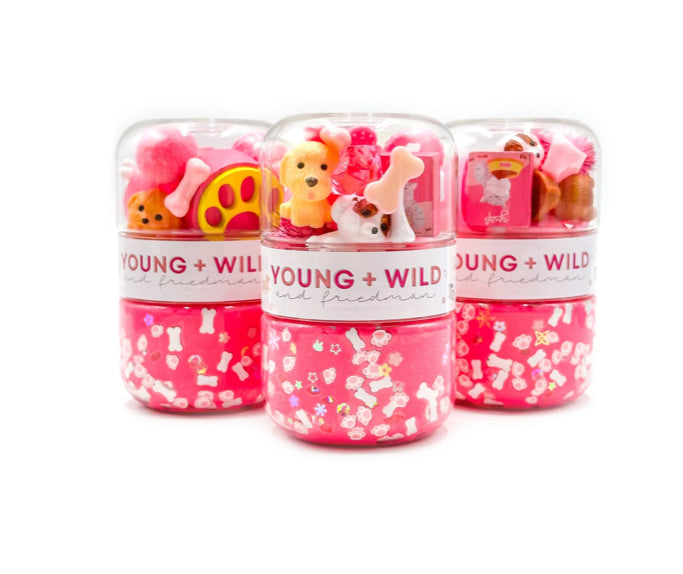 Grab & Go Dough Jar- Pink Pet Shop