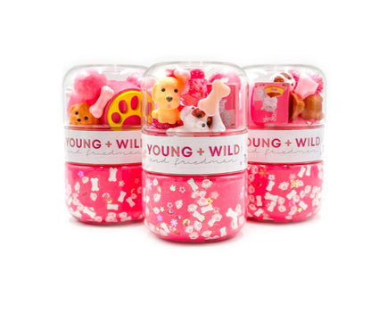 Grab & Go Dough Jar- Pink Pet Shop