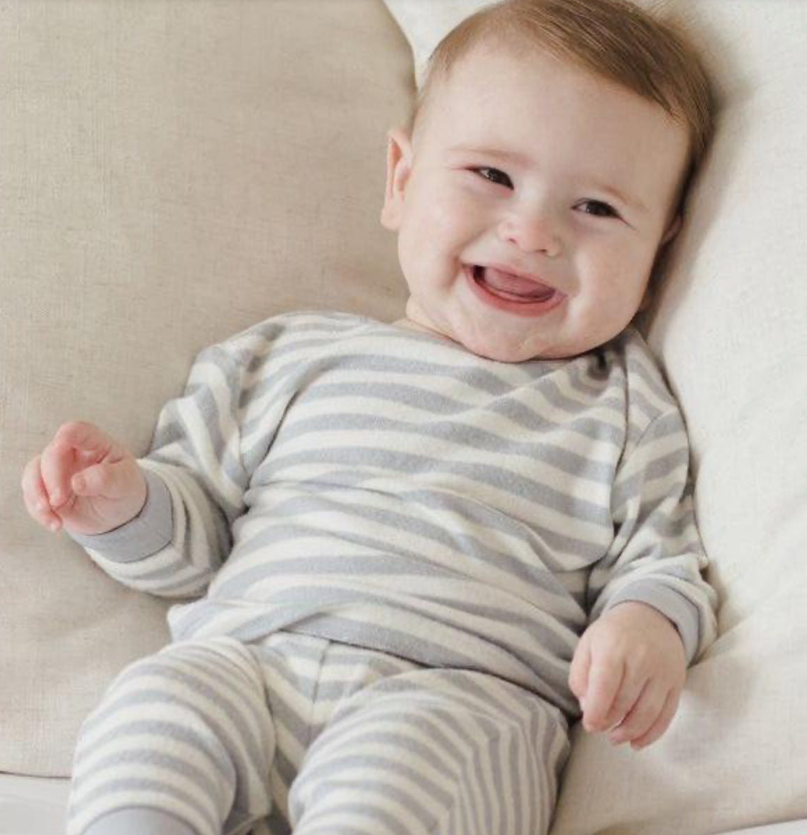 Cozy Set- Blue Stripe