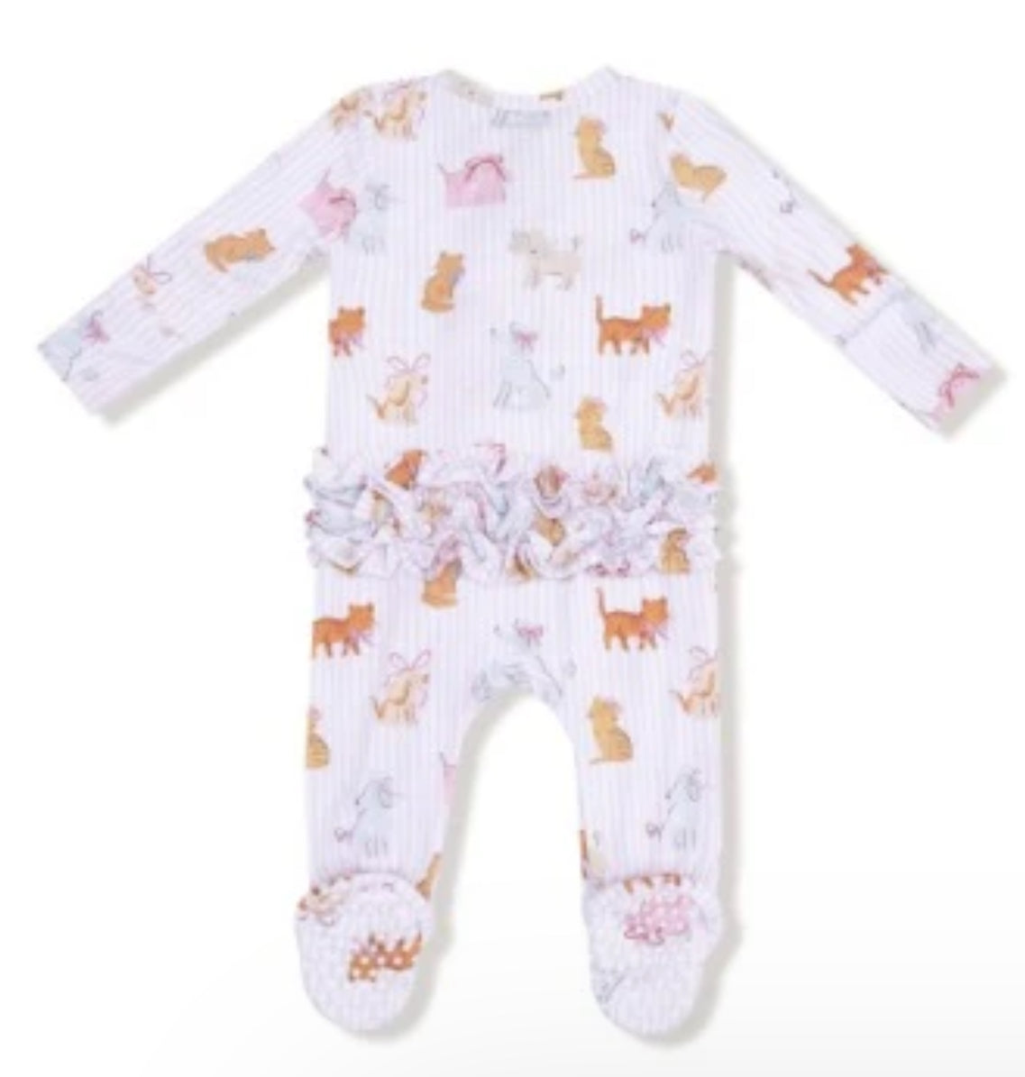 Fancy Pets- 2 Way Zipper Ruffle Back Footie