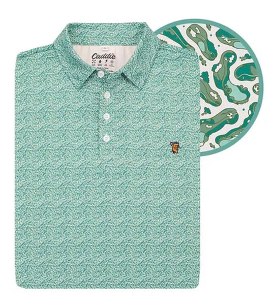 Youth Caddie Greens Polo
