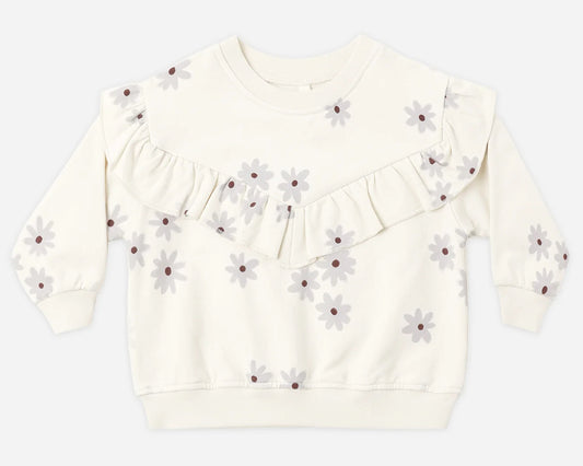 Ruffle Fleece Sweatshirt