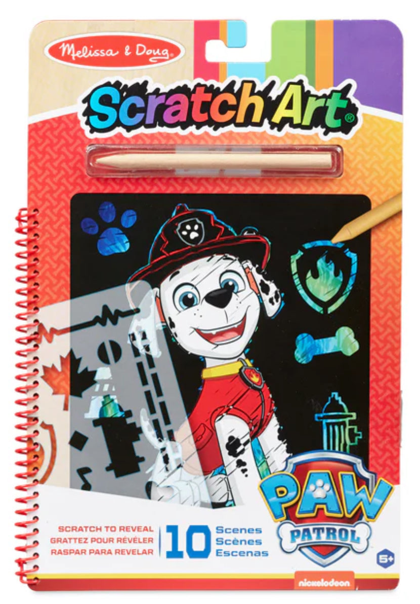 Paw Patrol Scratch Art Pad- Marshall