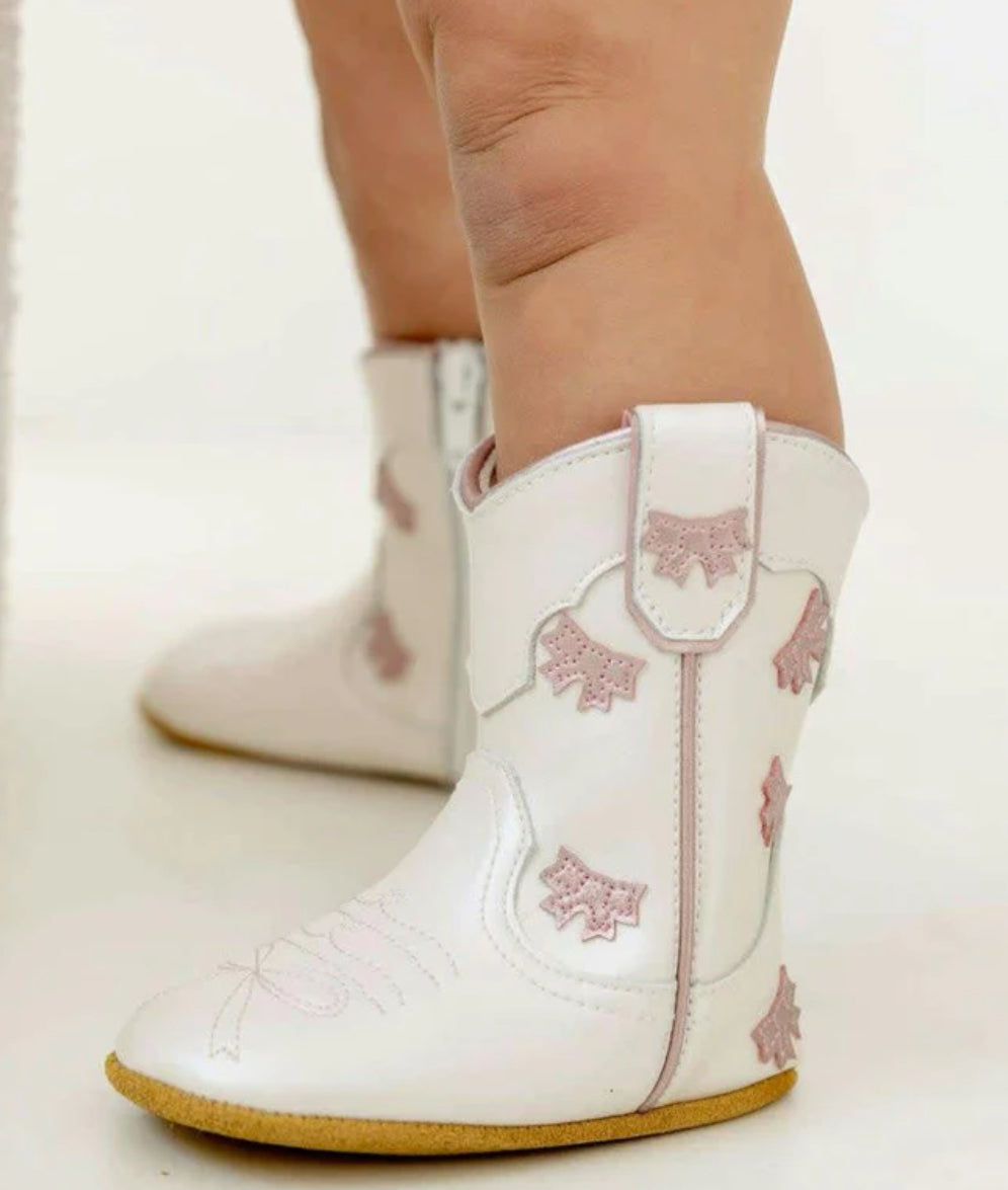 Cowgirl Bow Baby Bootie