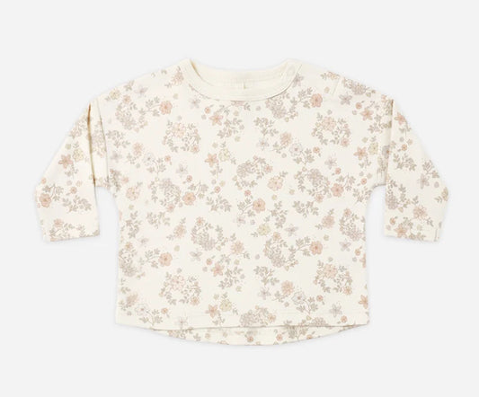 Long Sleeve Tee- Floral Vine
