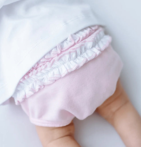 Little Golfer Ruffle Diaper Set- Pink