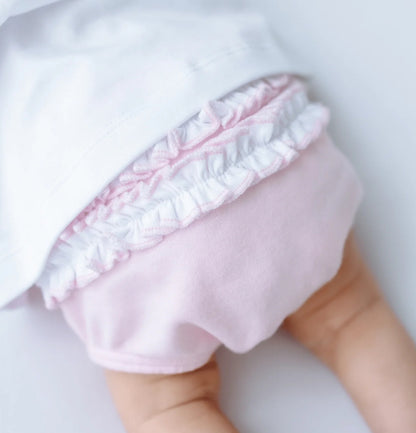 Little Golfer Ruffle Diaper Set- Pink