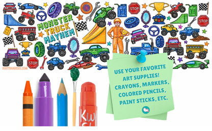 Monster Truck Mayhem- Busy Banner