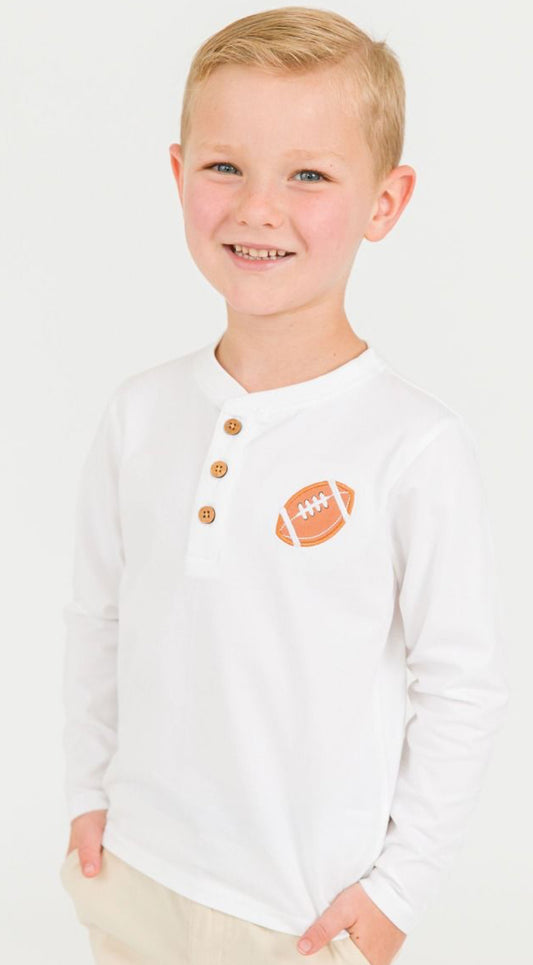 Football Knit Long Sleeve Tee