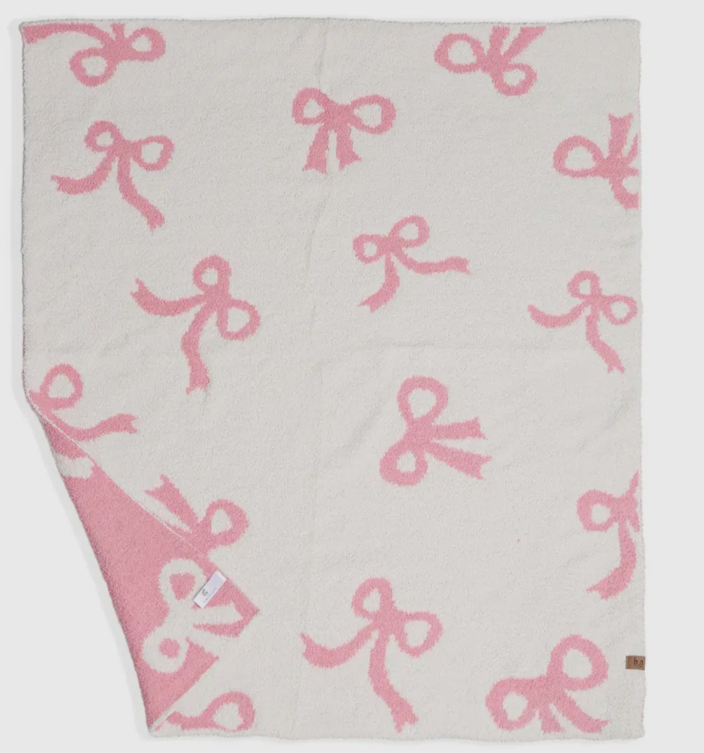 Pink Ribbon Throw Blanket