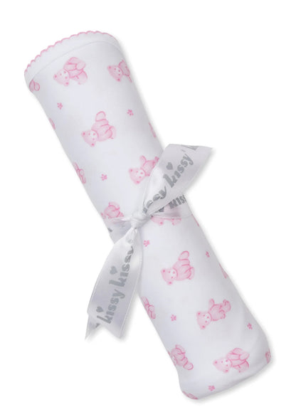 Teddy Bear Tine Pink Blanket