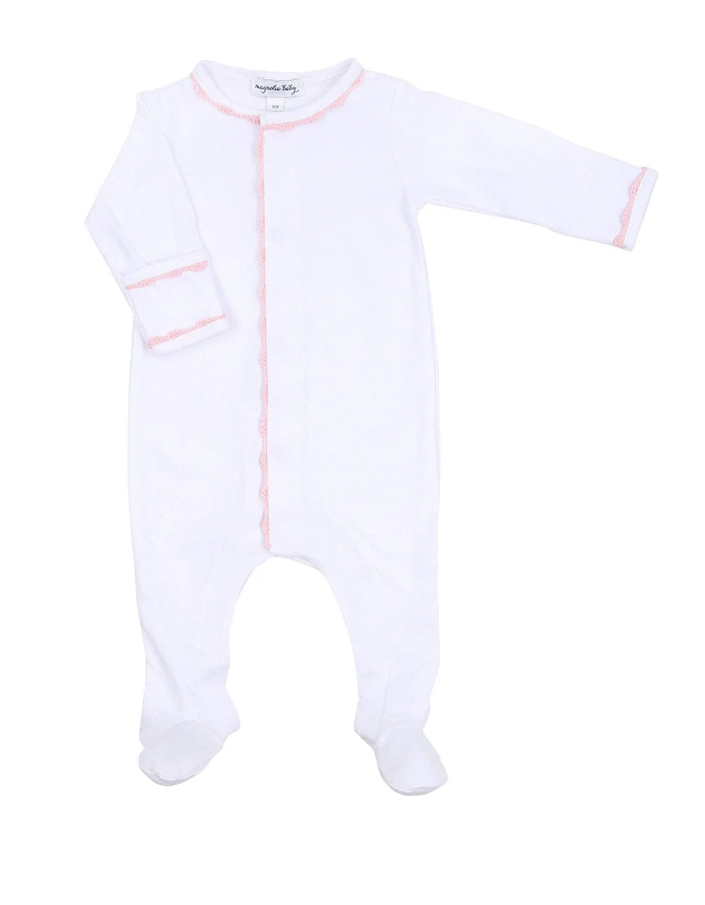 Baby Joy Pink Crochet Footie