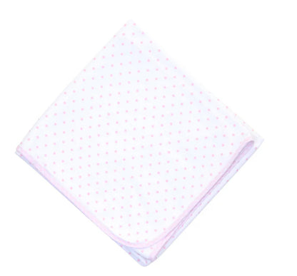 Gingham Dots Receiving Blanket
