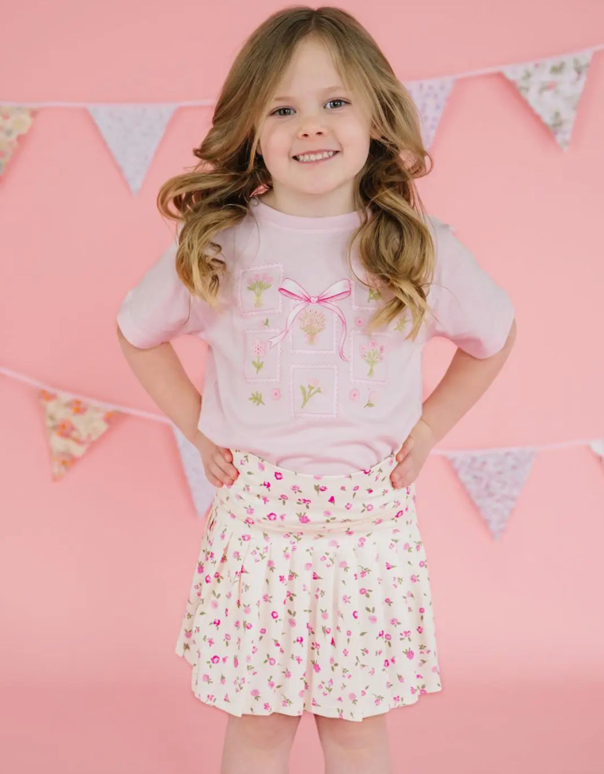 Ditsy Floral Athletic Skort