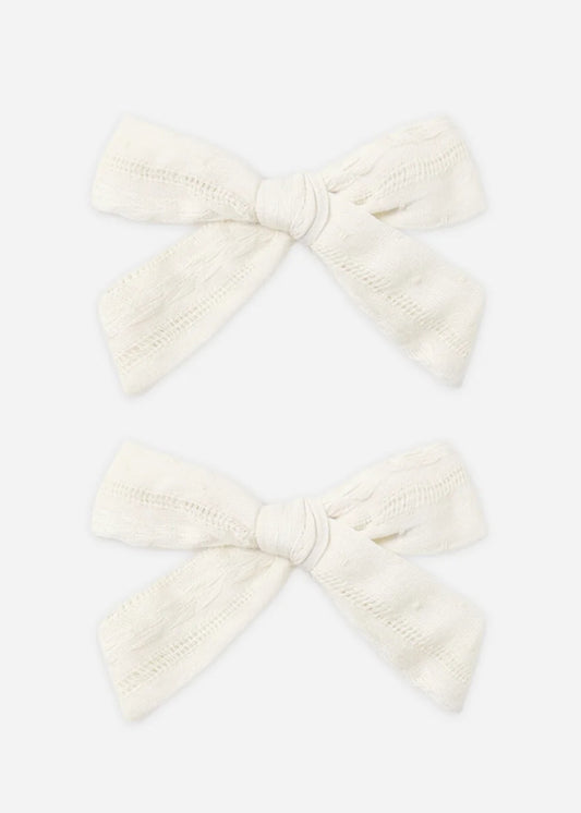 Bows, Set of 2 Ivory
