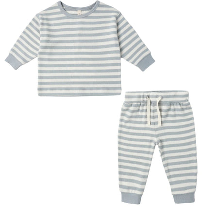 Cozy Set- Blue Stripe