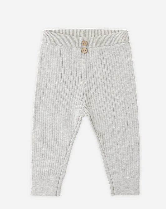 Rib Knit Legging- Heather Fog