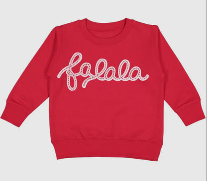 Falala Patch Christmas Sweatshirt