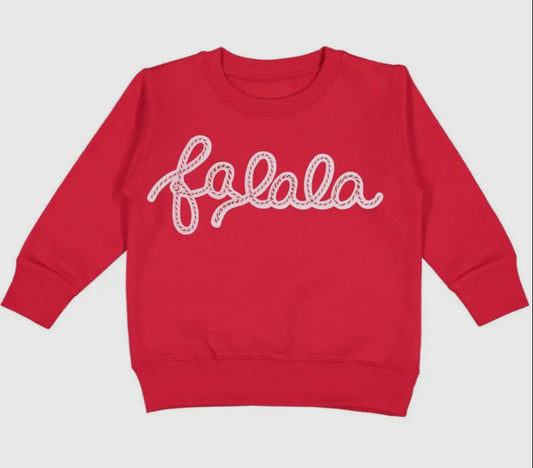 Falala Patch Christmas Sweatshirt