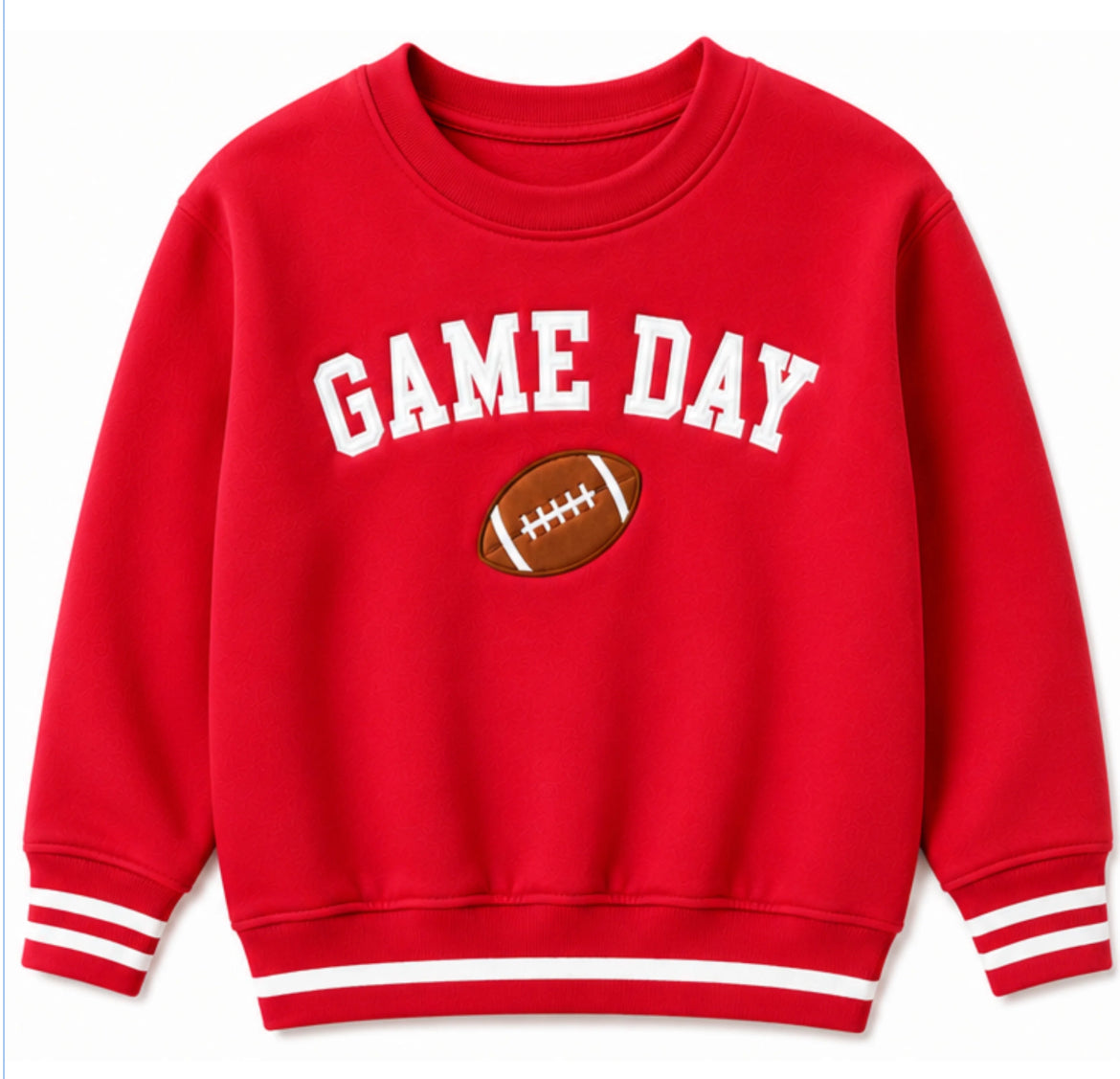 Red Football Game Day Sweatshirt