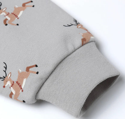 Relaxed Fleece Sweatpant- Reindeer