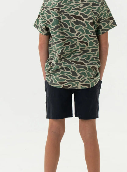 Youth Athletic Short- Duck Camo Liner